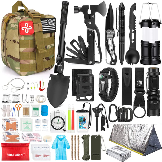 Survival Kit 250Pcs Survival Gear First Aid Kit